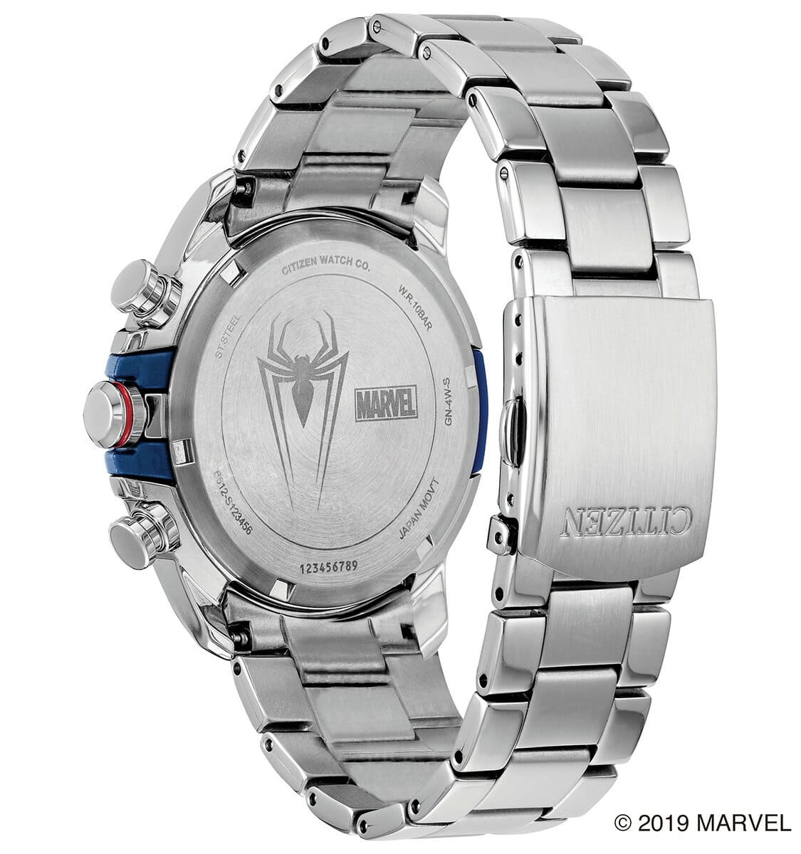 New]It is up to 2,000 \u0026 up to 55.5 times Ma Bell Spider-Man model CITIZEN  Eco Drive identification shop handling model MARVEL Spider-Man Citizen mens  Chronograph CA0429-53W - BE FORWARD Store