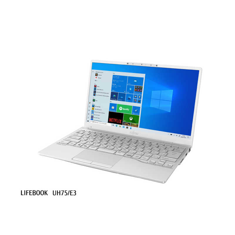 New]FUJITSU Fujitsu LIFEBOOK UH75/E3 silver-white FMVU75E3WB - BE
