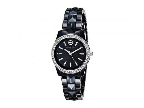 New]fob watch MK6839 - Runway Mercer Three Hand Watch - Black for the Michael Kors Kors Ladies - BE