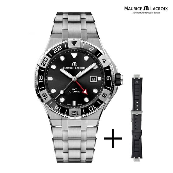 New]morisurakuroaaikonvenchura GMT MAURICE LACROIX AIKON Venturer