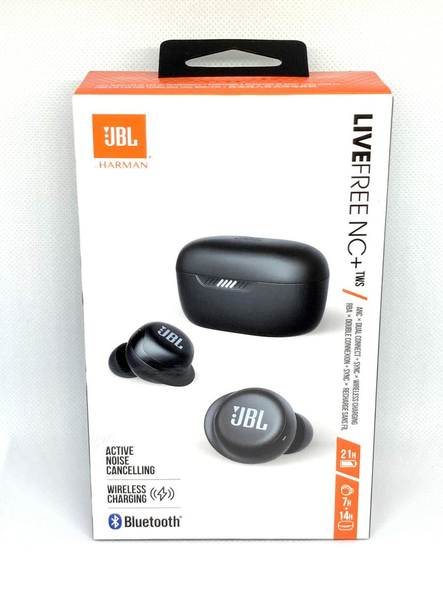 New]JBL LIVE FREE NC+ TWS noise canceling perfection wireless earphone  /IPX7/Bluetooth-adaptive 2020 model Black /JBLLIVEFRNCPTWSB for application  - BE FORWARD Store