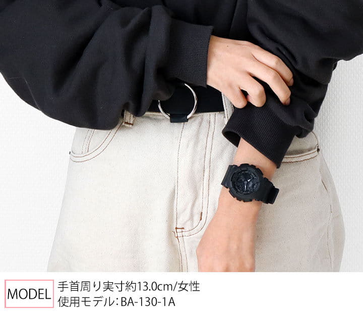 New CASIO baby G Casio Baby G oar Black black simple street one