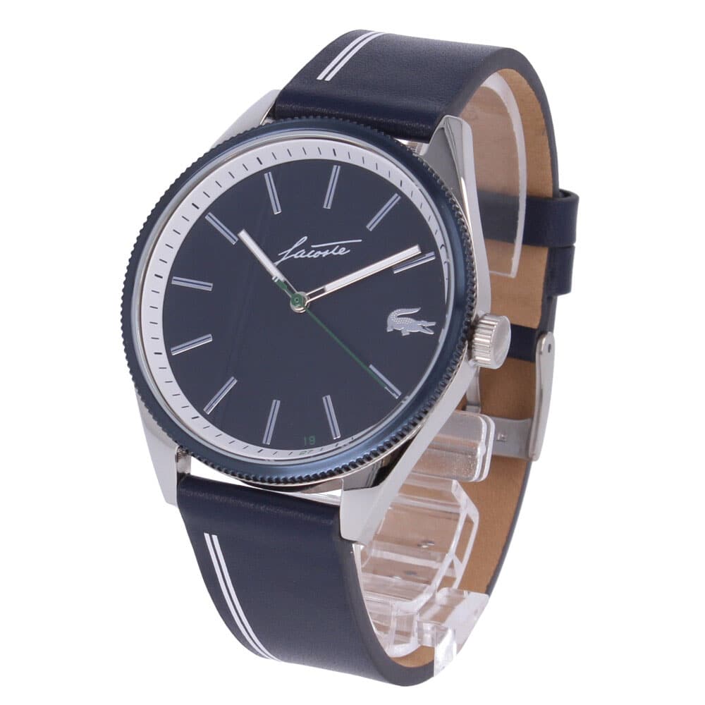 [New]LACOSTE Lacoste HERITAGE clock mens quartz Navy Silver 2011051 BE FORWARD Store