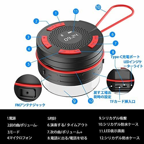 New It Is Portable With A Shower Speaker S009 Bluetooth Speaker Waterproofness And Impact Resistance A Compact And Consecutive Reproduction A Hands Free Call Are Inner For Microsd Card Type C Fast Charging Wireless Ten