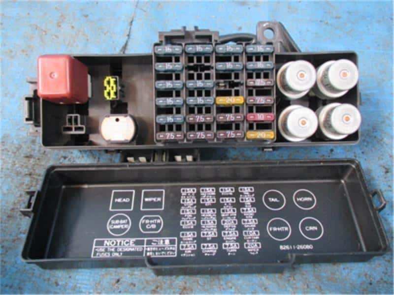 Fuse Box Diagram Toyota Hiace 4G And Relay With Assignment, 60 OFF