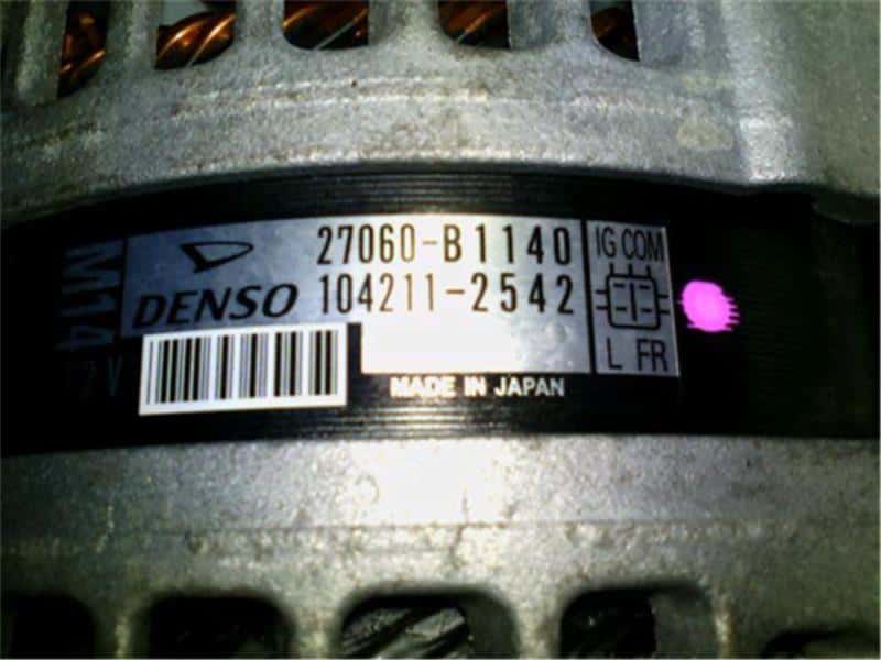 [Used]Alternator TOYOTA Tank 2018 DBA-M900A 27060B1140 - BE FORWARD ...