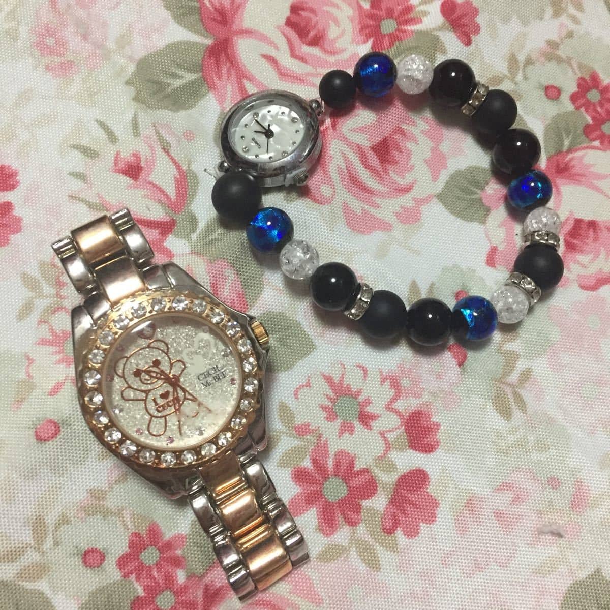 Used]Set of CECIL McBEE CECIL McBEE watch, the bracelet type watch 
