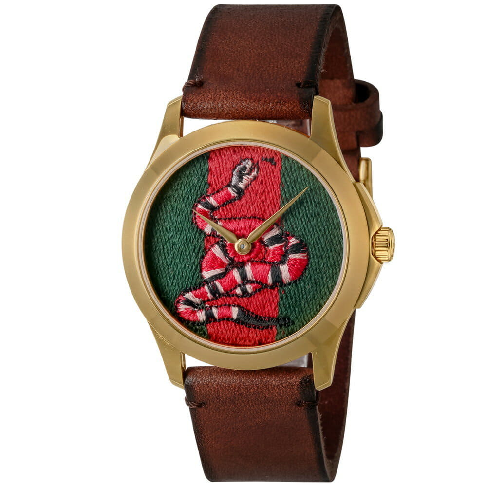 New]Gucci Gucci G-Timeless mens Ladies clock quartz green YA1264012 - BE  FORWARD Store