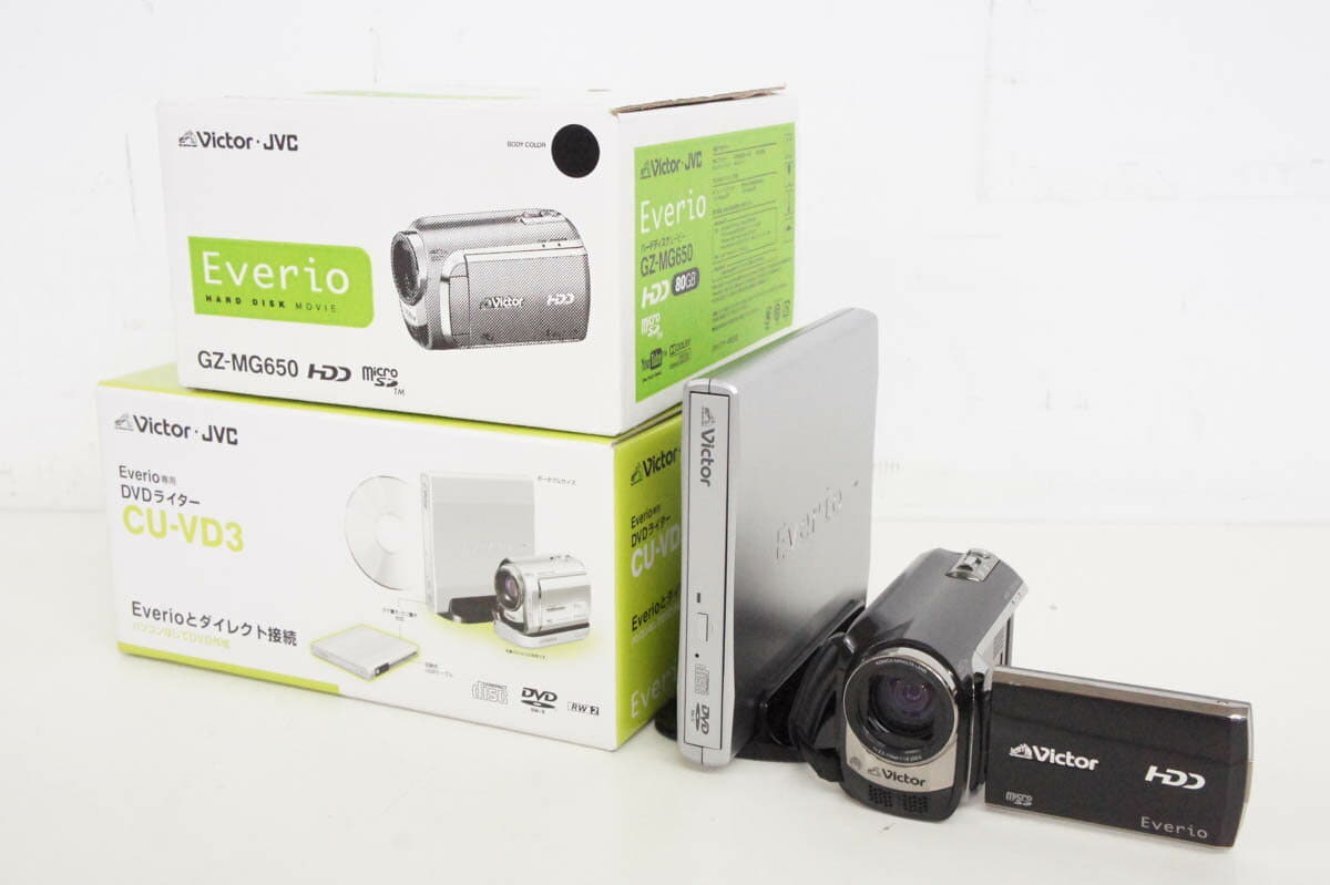 Used]with the DVD writer JVC Victor Victor Everio video camera GZ