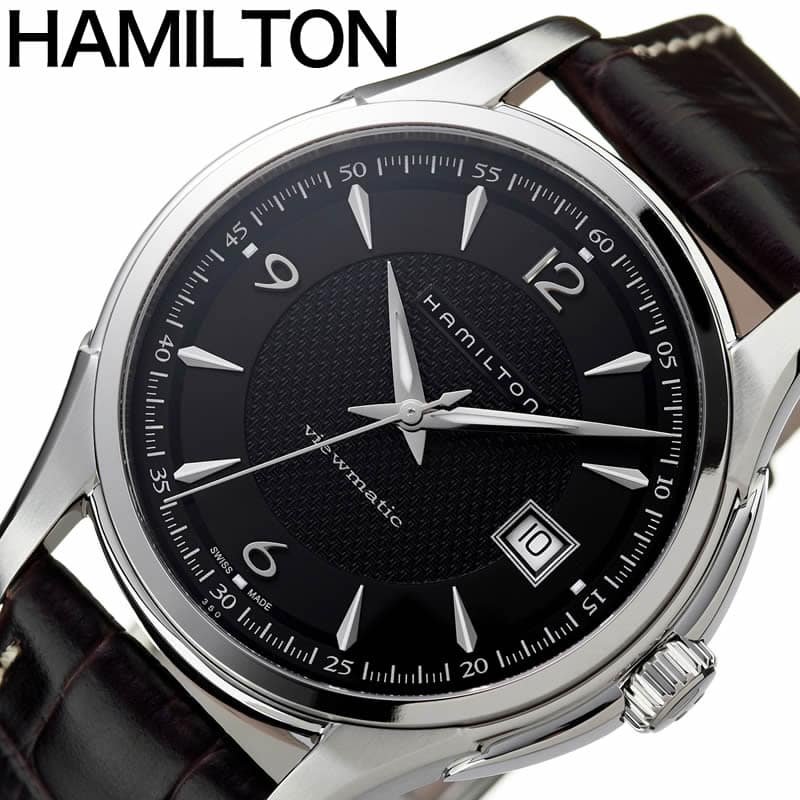 New]Hamilton HAMILTON clock jazumasutabyumachikku JAZZMASTER VIEWMATIC mens  Black H32515535 - BE FORWARD Store