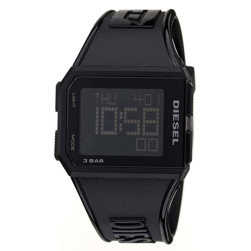 [New]Diesel DIESEL clock DIESEL diesel clock chopped Chopped mens Black