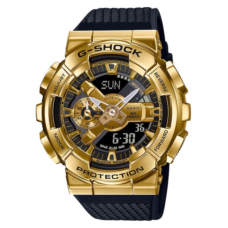 New Money of Casio G SHOCK clock CASIO G SHOCK mens Gold GM 110G 1A9JF cool waterproofing tough shock cash register strike active big Face size grain BE FORWARD Store