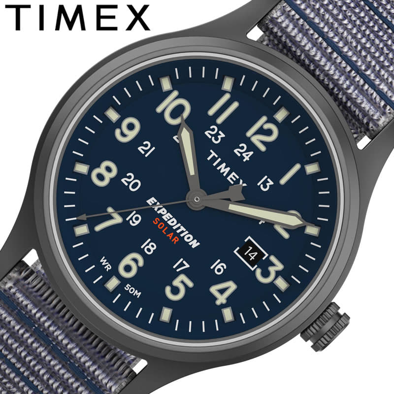 New]Timex Expedition talent scout solar TIMEX EXPEDITION Scout Solar mens  Navy gray clock S-TW4B18700 [ trend ] - BE FORWARD Store