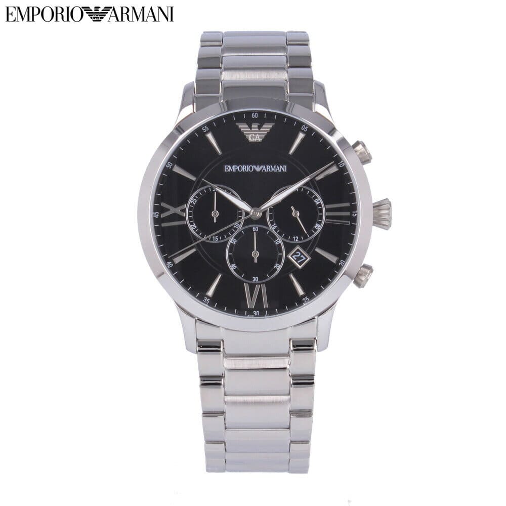 [New]EMPORIO ARMANI Emporio Armani clock mens quartz Chronograph metal ...