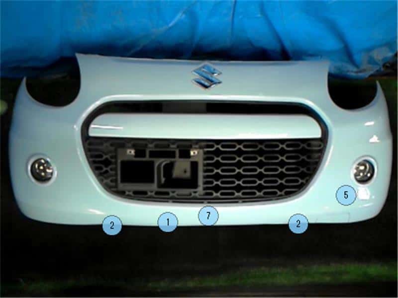 Used]Front Bumper SUZUKI Alto 2012 DBA-HA25S - BE FORWARD Auto Parts