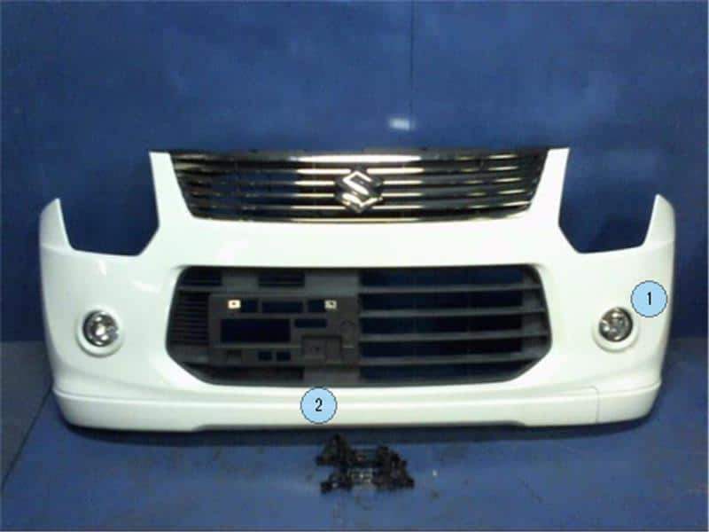 Used]Front Bumper SUZUKI Wagon R 2014 DBA-MH34S 7171172M21Z7T - BE