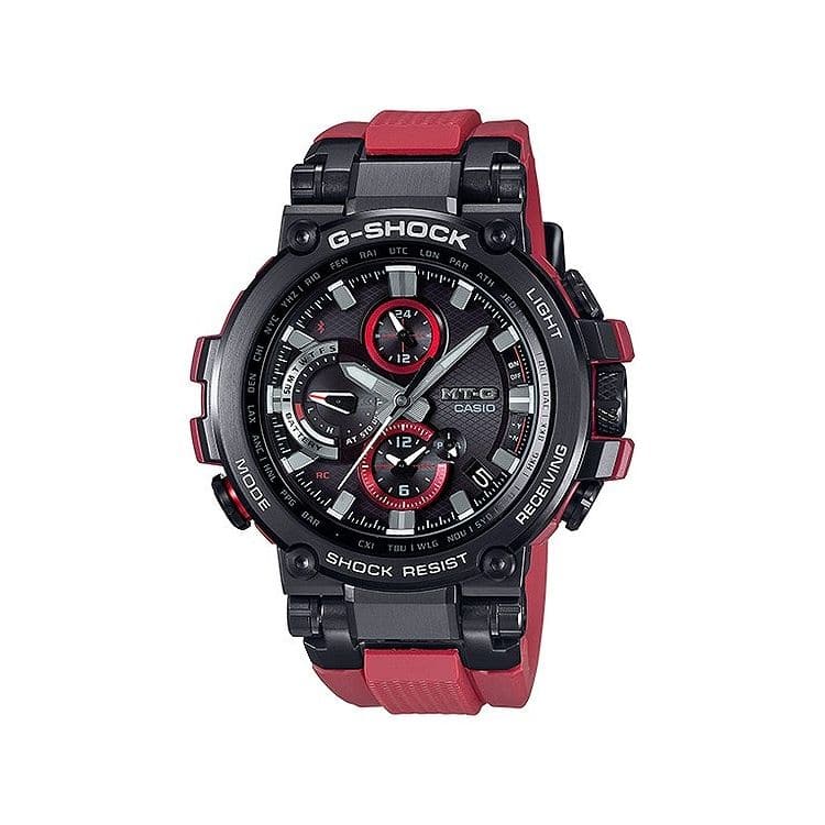 New G Shock Mtg B1000b 1a4jf Casio Casio G Shock Mens Red Be Forward Store