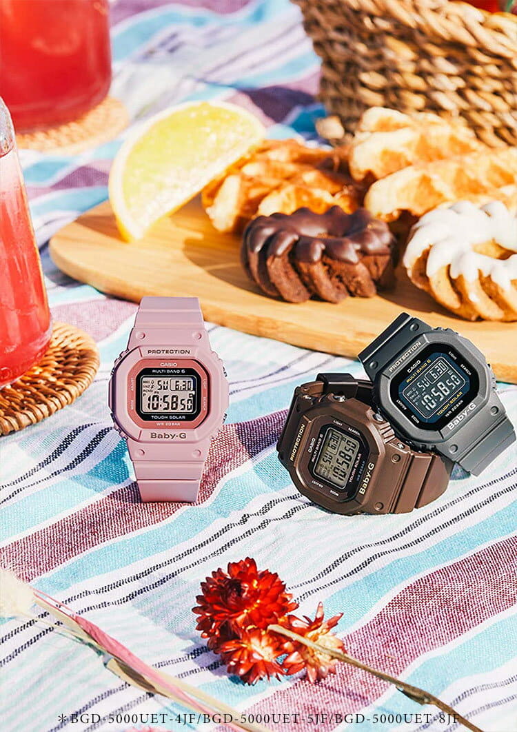 New]BABY-G baby G Electric wave solar Black pink BGD-5000U-1BJF 