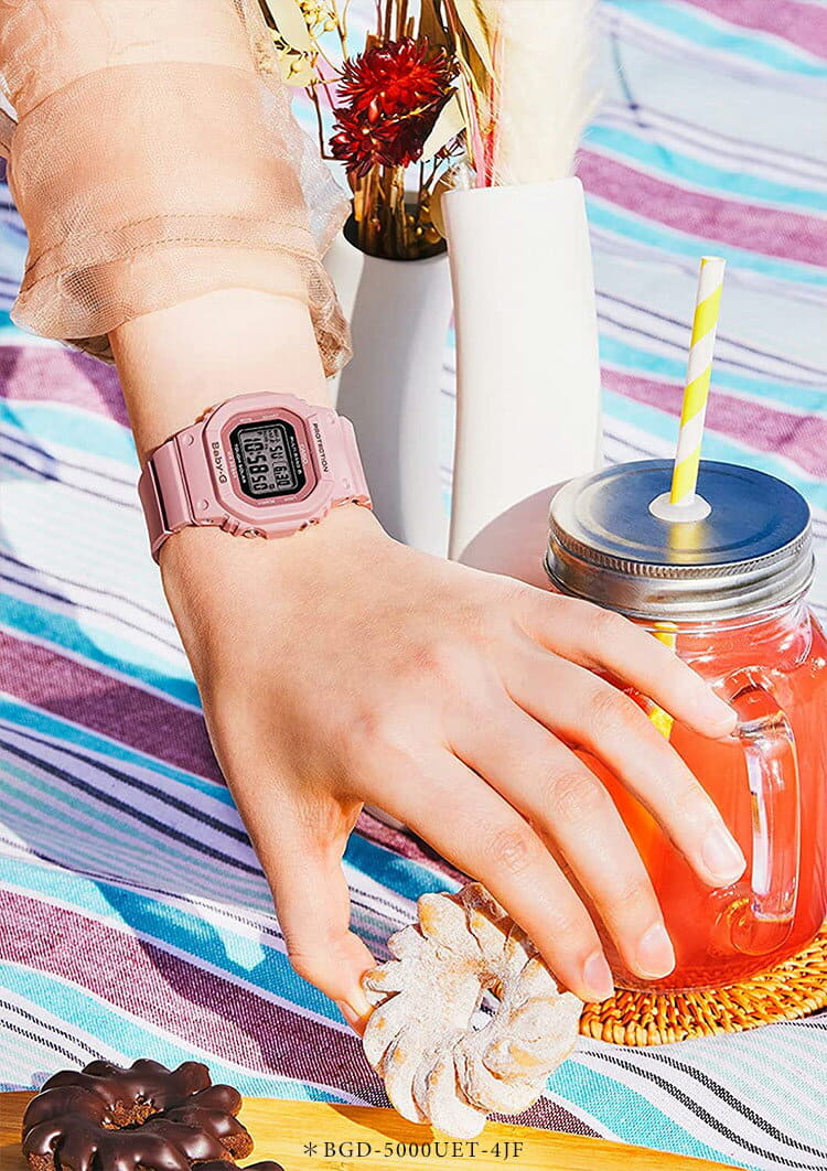 New]BABY-G baby G Electric wave solar Black pink BGD-5000U-1BJF 