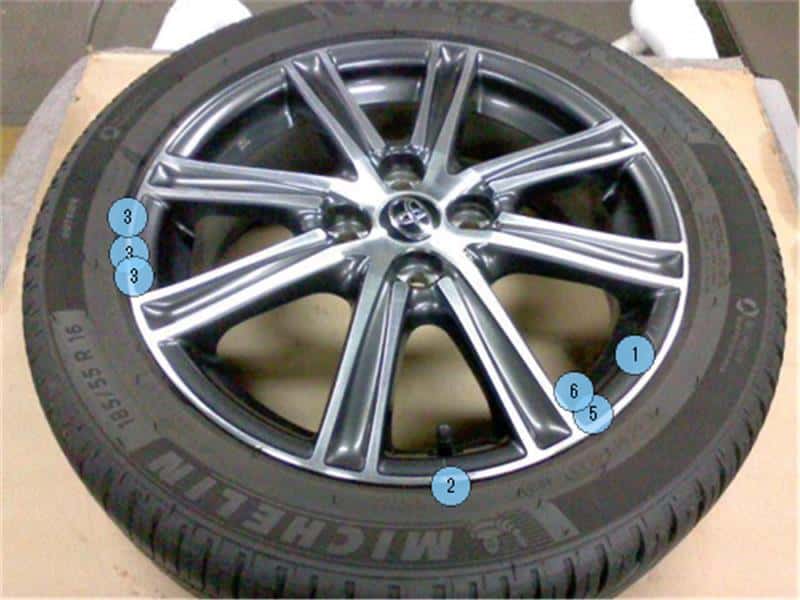 [Used]Tire&Wheel Assembly TOYOTA Corolla Axio 2017 DAA-NKE165 - BE ...