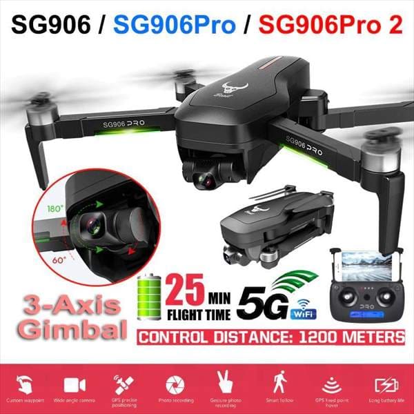 New]Drone SG906 pro 2 gps 3 axis self stabilization gimbal wifi