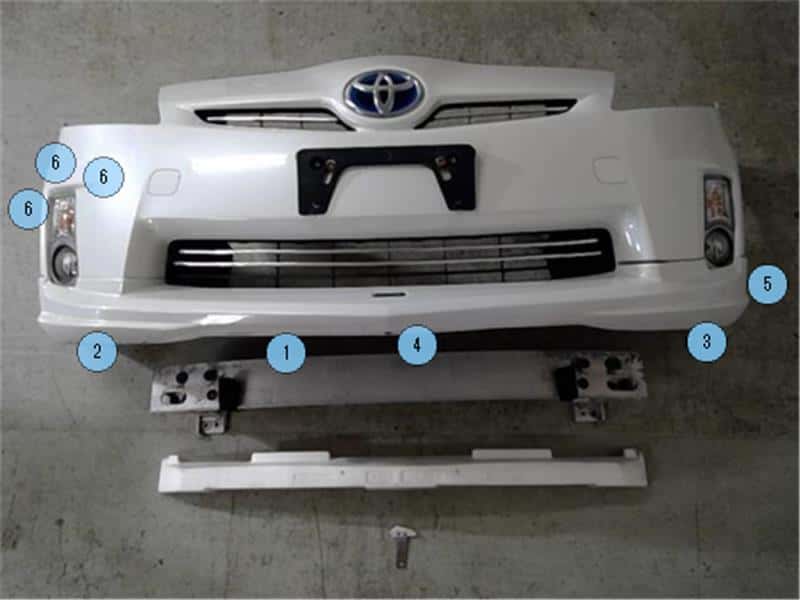 Used Front Bumper TOYOTA Prius 2010 DAA ZVW30 5211947080A1 BE FORWARD Auto Parts