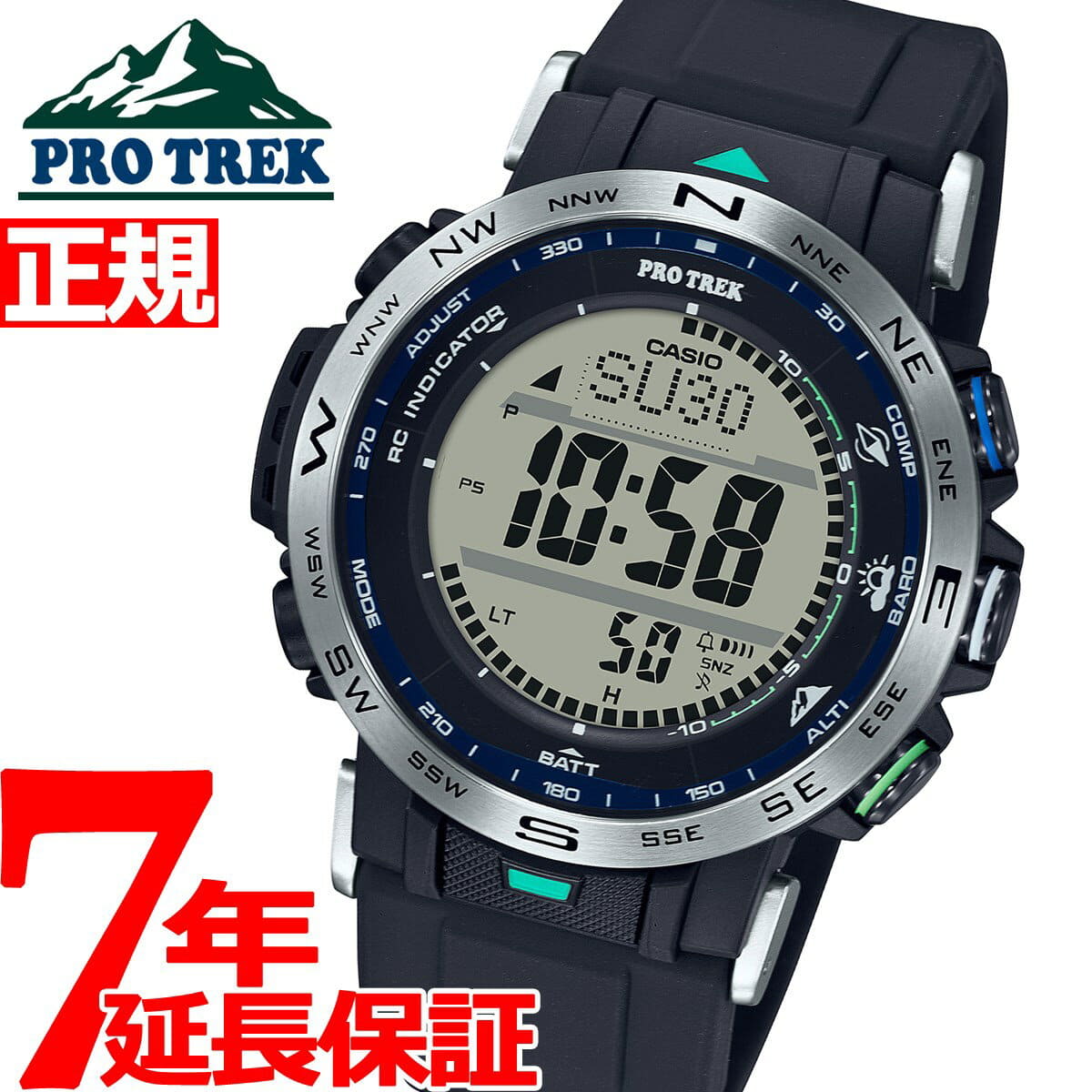 New]0:00 ...! up to 37.5 times! It is Casio PRO TREK CASIO PRO TREK  Electric wave solar Nature Conservation Society of Japan collaboration  model mens tough solar PRW-30NJ-1JR 2021 latest until 23:59 -