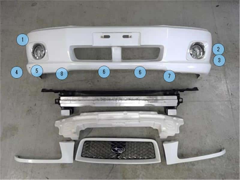 Used]Front Bumper SUBARU Forester 2004 TA-SG5 57703SA040WG - BE FORWARD  Auto Parts
