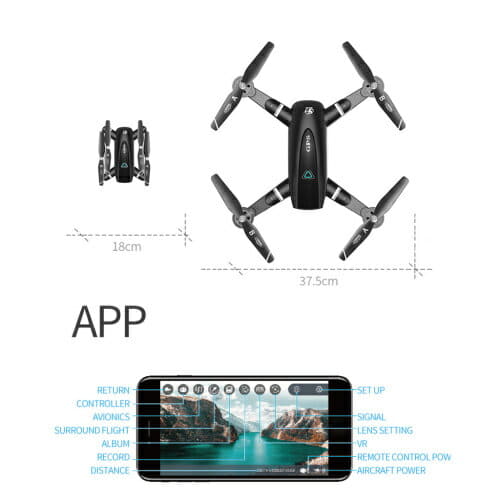 New]S167 RC drone 5.8G HD dual Camera folding-type RC kuadokoputa