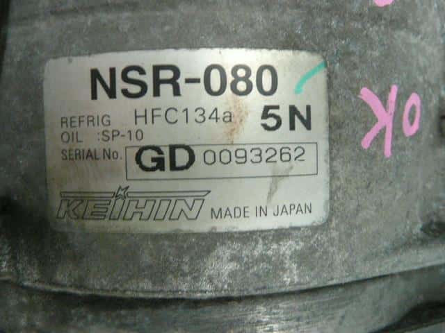 [Used]A/C Compressor HONDA Fit 2006 DBA-GD1 NSR080 - BE FORWARD Auto Parts