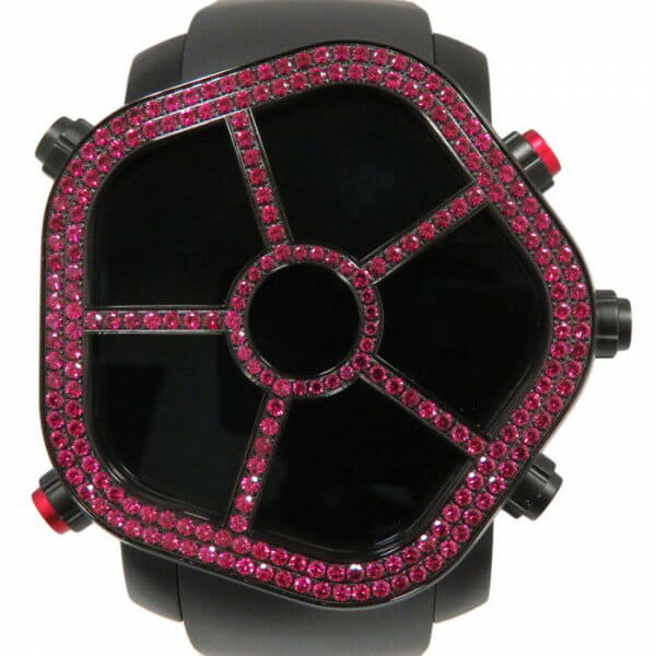 [New]Jacob JACOB&CO ghost bezel ruby JC-GST-RB Black clockface mens ...