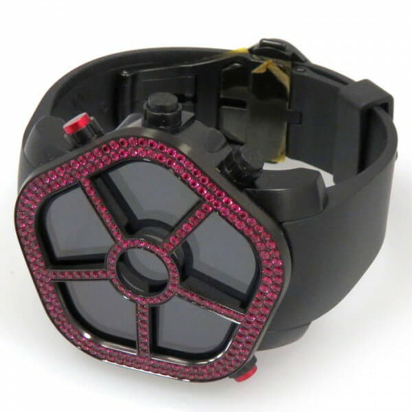 [New]Jacob JACOB&CO ghost bezel ruby JC-GST-RB Black clockface mens ...