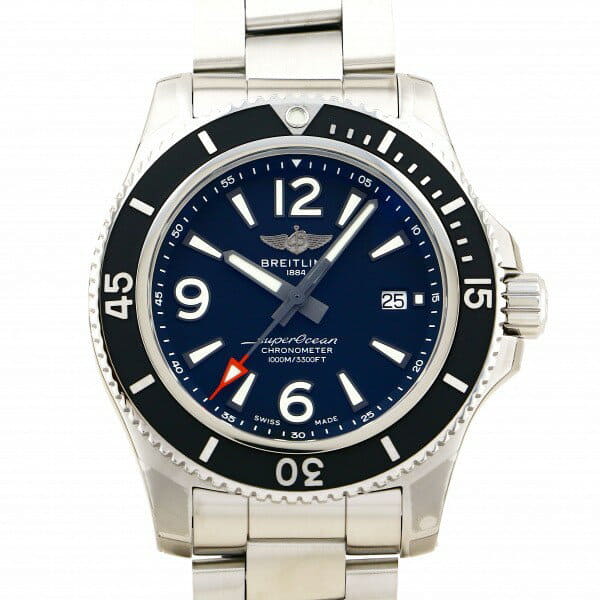 New]Blight ring BREITLING Super ocean automatic 44 A17367D71B1A1 Black  clockface mens - BE FORWARD Store