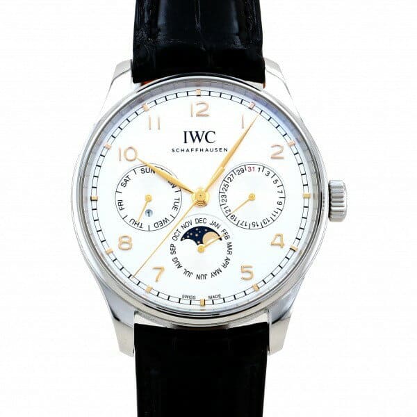 New]IWC porutogizepapechuaru calendar 42 IW344203 Silver clockface mens -  BE FORWARD Store