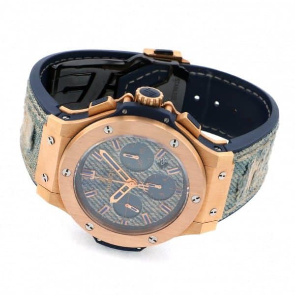 2780.NR.JEANS blue clockface mens 