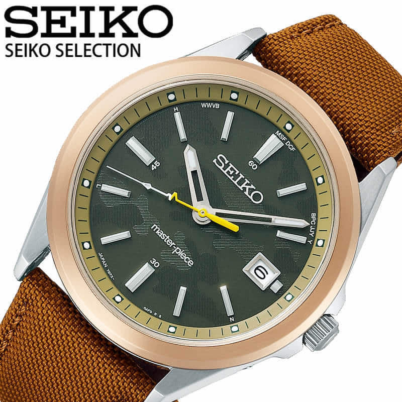 New]SEIKO SEIKO clock selection master-piece collaboration model second  SELECTION mens khaki duck SBTM314 - BE FORWARD Store