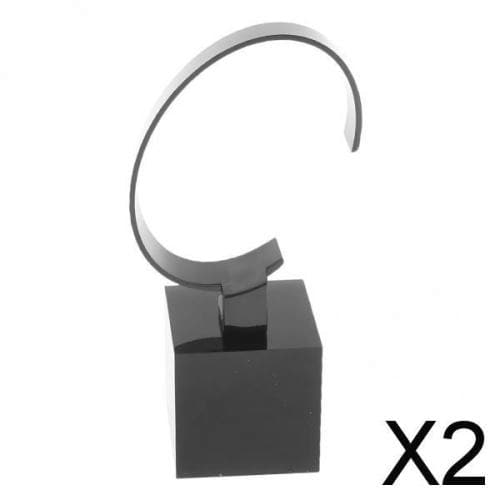 [New]2x acrylic clock display stands showcase bracelet display holder ...