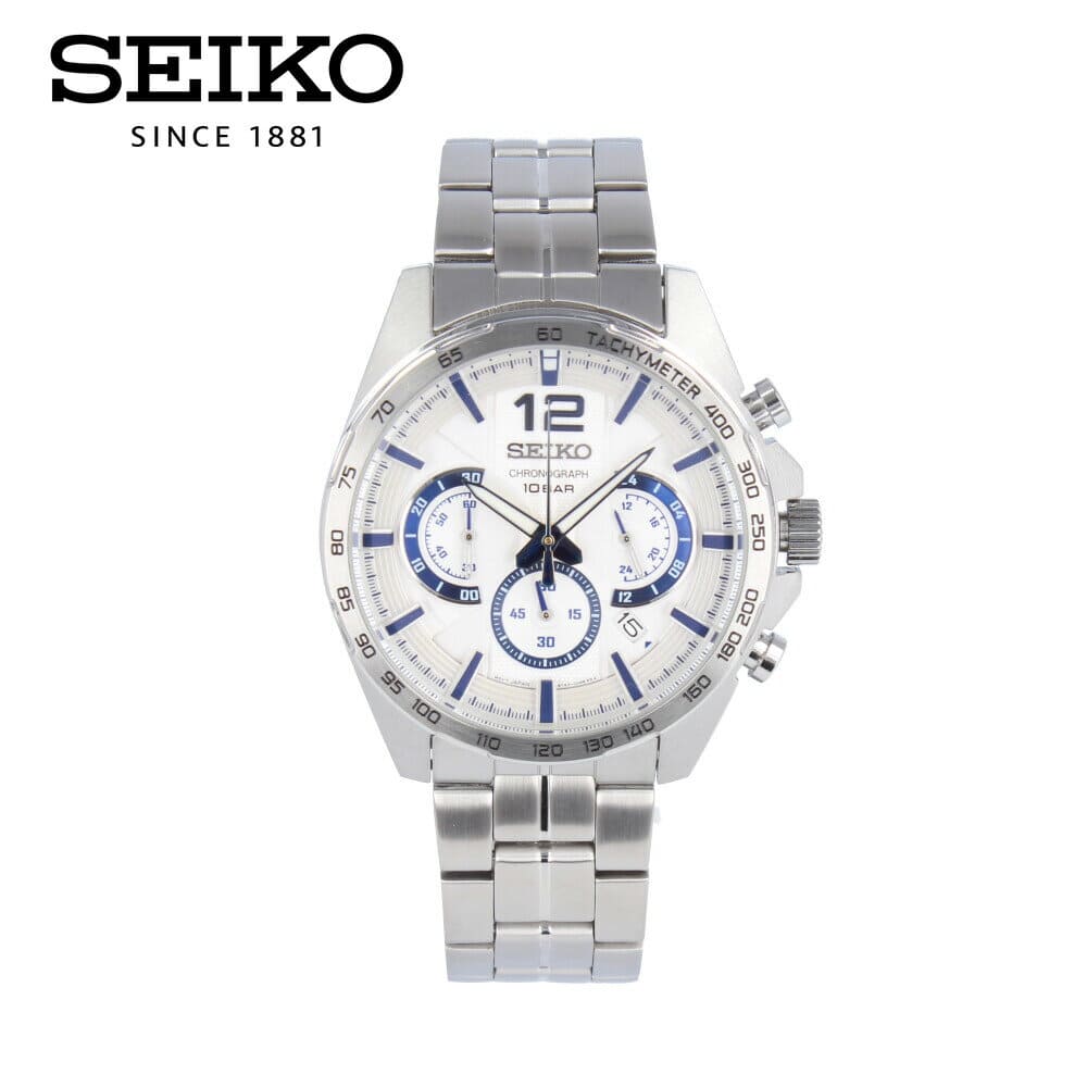 New]SEIKO SEIKO clock mens waterproofing quartz analog Chronograph