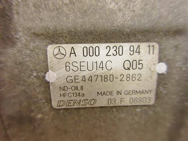 [Used]A/C Compressor MERCEDES-BENZ Benz a class 2003 GH-168033 A000 230 ...