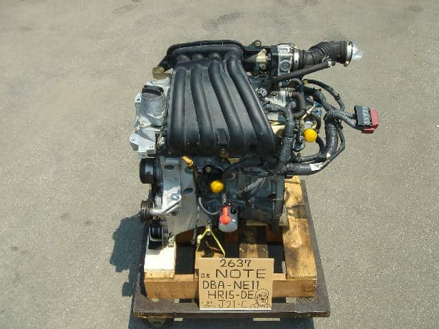 Used]HR15-DE Engine NISSAN Note 2005 DBA-NE11 1010BED090 - BE