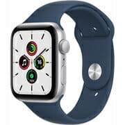 New]Apple Watch Series SE 44mm Silver MKQ43J/A A2352 (Gps) model (Blue  Sport Band) - BE FORWARD Store