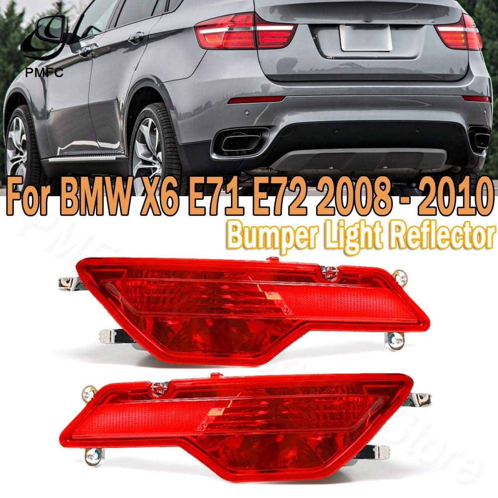 Used]*bai re BMW X6 E71 E72 2008 2009 2010 PMFC fog light Rear bumper  reflector fog light assembly - BE FORWARD Auto Parts