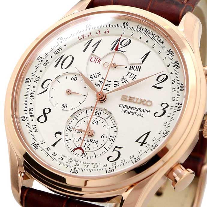 New]SEIKO SEIKO clock Chronograph perpetual calendar tachymeter 100M mens  SPC256P1 - BE FORWARD Store