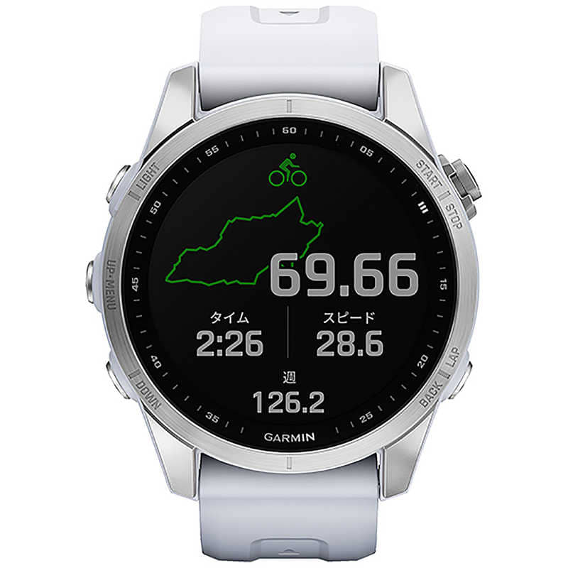 [New]GARMIN slender fenix 7S Silver Whitestone 0100253907 - BE FORWARD ...