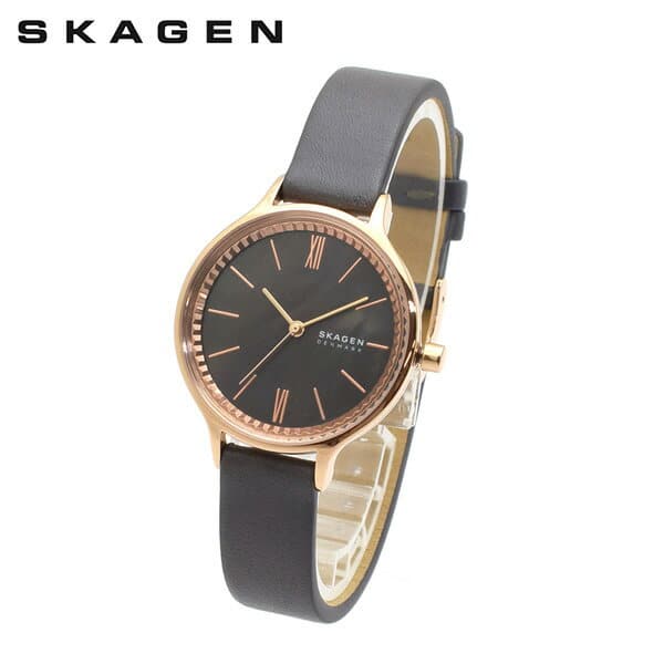 New SKAGEN SKW2909 SKAGEN ANITA Ladies Rose Gold gray leather BE