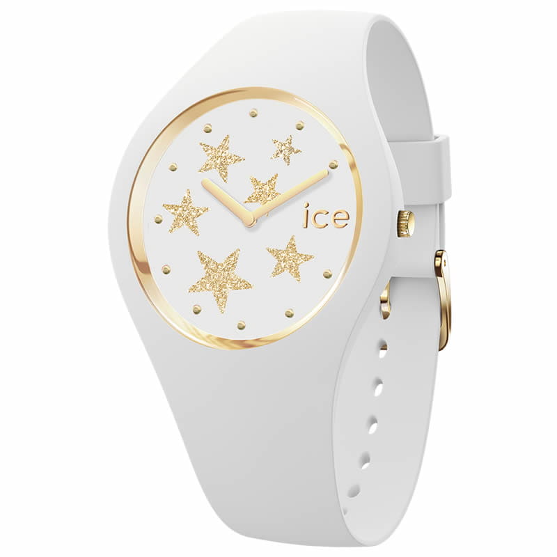 New]The which a star shines with shiningly Ice ICE WATCH clock ice  deca-rock Stars ICE glam rock - stars mens Ladies white junior high student  high school student Pair watch couple 2022 -