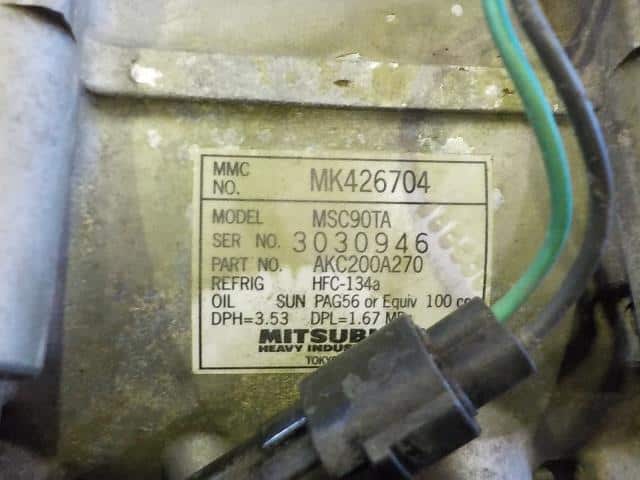 [Used]A/C Compressor Mitsubishi Fuso 2003 KK-FE83DGN MK426704 - BE ...