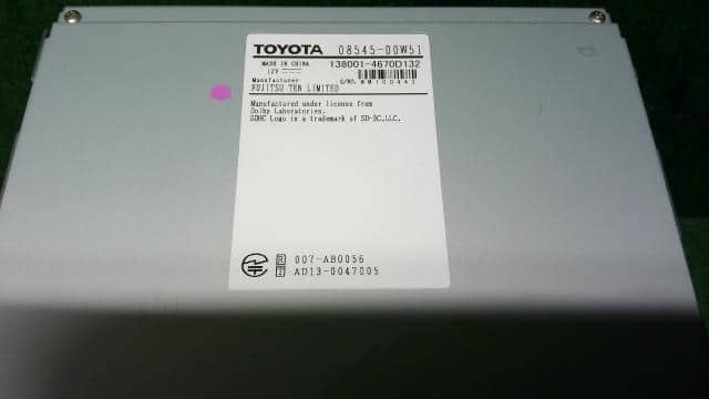 Used]Car Navigation TOYOTA Vitz 2015 DBA-KSP130 0854500W51 - BE 
