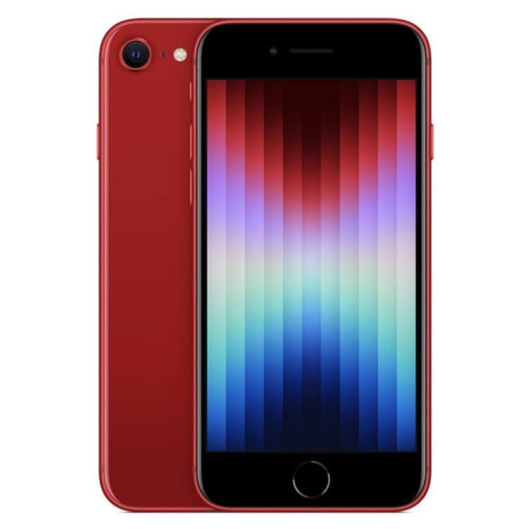 New]APPLE iPhoneSE3 128GB red MMYH3J/A LINE , soil, holiday