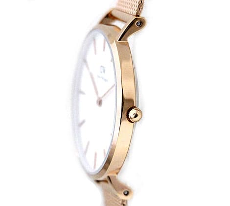 New Daniel Wellington Daniel Wellington DW00600163 Petite Melrose 32MM Ladies analog quartz Rose Gold white clockface BE FORWARD Store